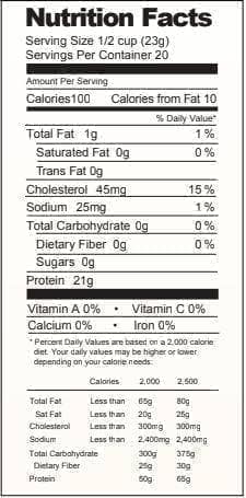 Everest Mountain Freeze Dried Chicken Dices