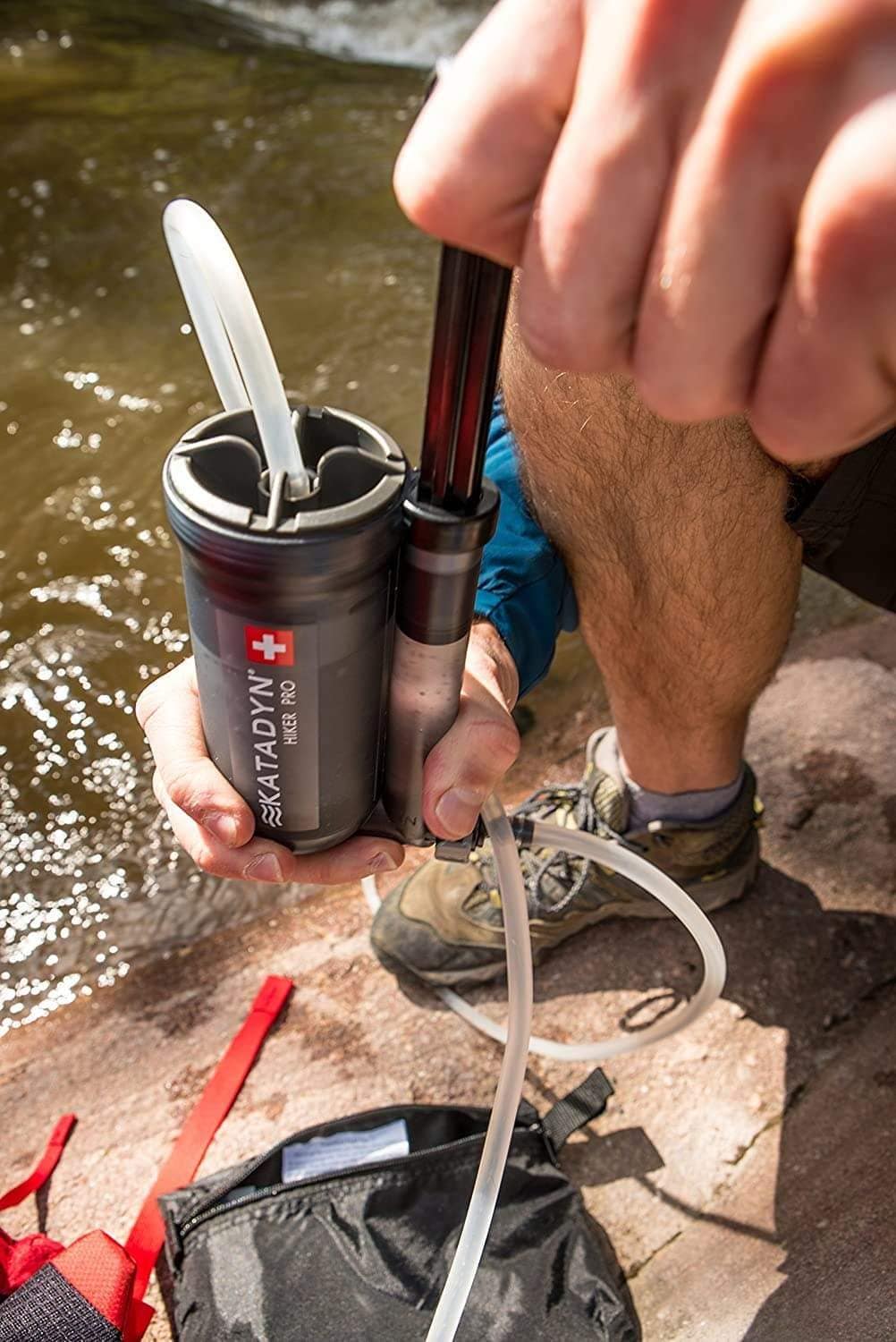 Hiker Pro Transparent Water Filter with Water Filter Straw