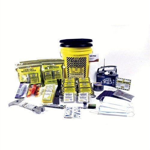 Mayday Emergency kits Fire Hazard Emergency Kit 4-Person Deluxe HoneyBucket Survival Emergency By Mayday