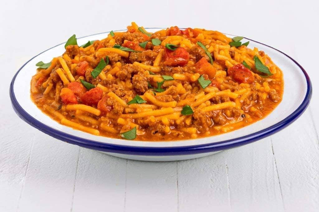 Mountain House Spaghetti with Meat Sauce #10 Can Freeze Dried Food - 6 Cans Per Case