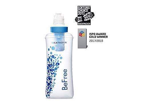 Katadyn BeFree Water Filtration System 0.6 Liter, Personal Water Filter Bottle for on The go Water Purification