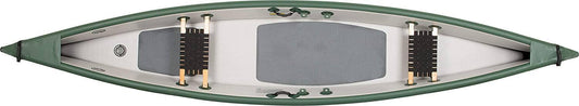 Sea Eagle TC16 Inflatable Travel Canoe Start Up Package with Traditional Wood/Web Seats …