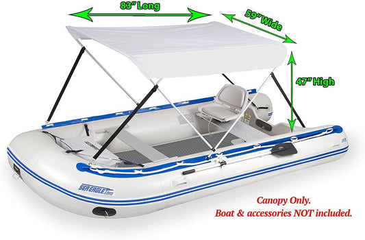 Sea Eagle Wide Bimini Top for Inflatable Boats (Mounting Hardware Included)