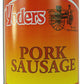 Yoder's Canned Pork Sausage Meat Case - 12 Cans