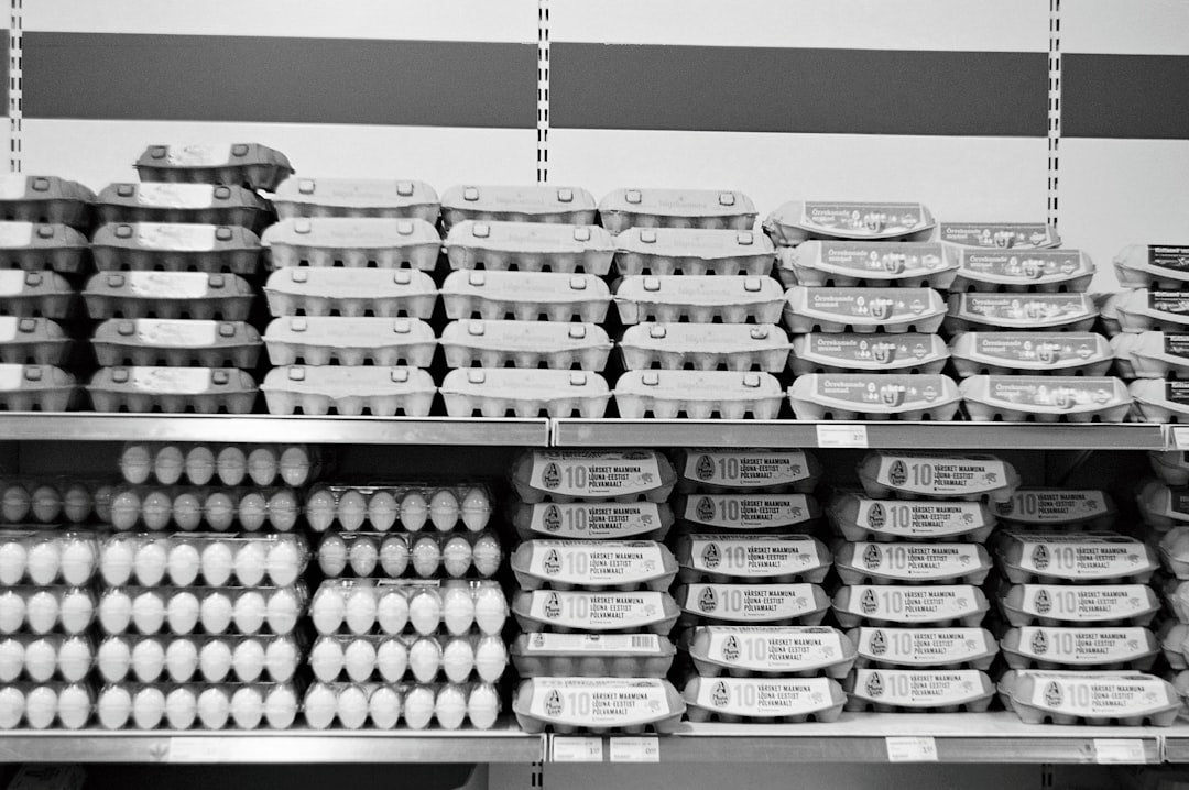 eggs on trays