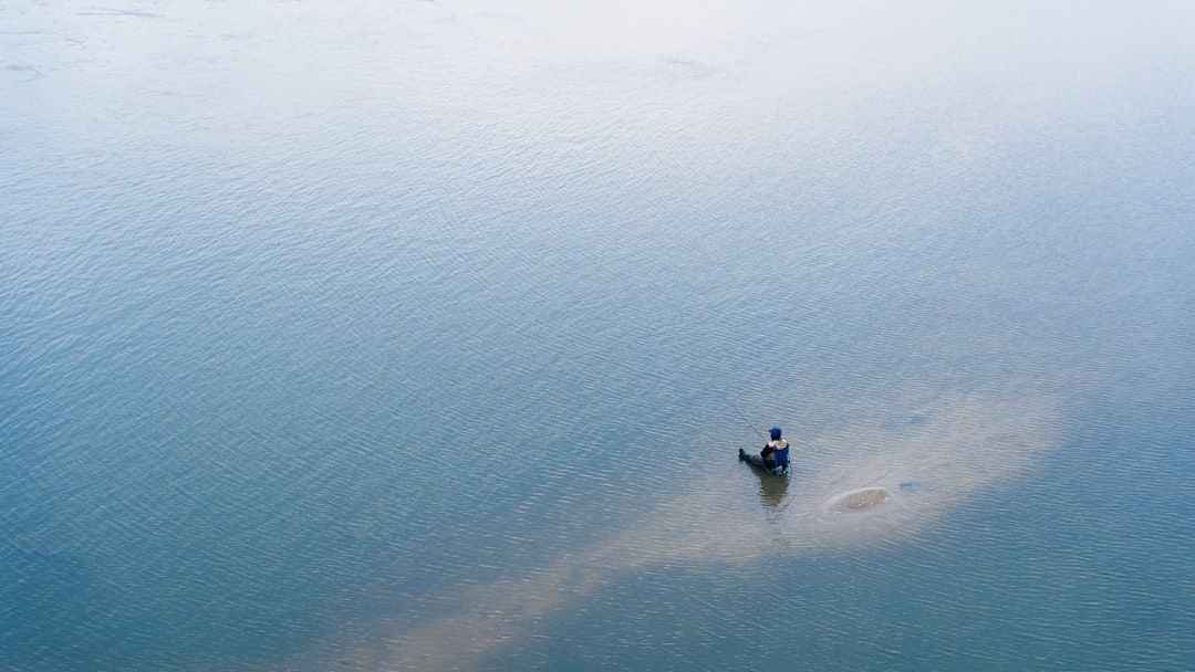 a person riding a jet ski