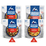 Mountain House Essential Assortment Bucket 12 Pouches- Gluten-Free Meals | Freeze Dried Backpacking & Camping Food | 22 Servings