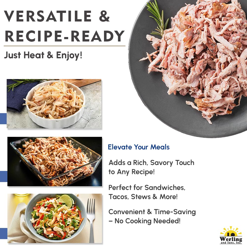 Werling & Sons Fully Cooked Canned Turkey Meat 14.5 Oz