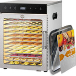 Mountain Essentials 10 Trays Food Dehydrator Machine 800W Digital Timer with Recipe Book