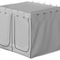 VEVOR Car Awning Room Accessory, Fit 8.2' x 8.2', 300D Oxford Car Awning Camping Tent with PVC Floor, Heavy Duty Extend Shelter for Car Awning SUV Tent Camper Van Overland Gear, Grey, Room Only