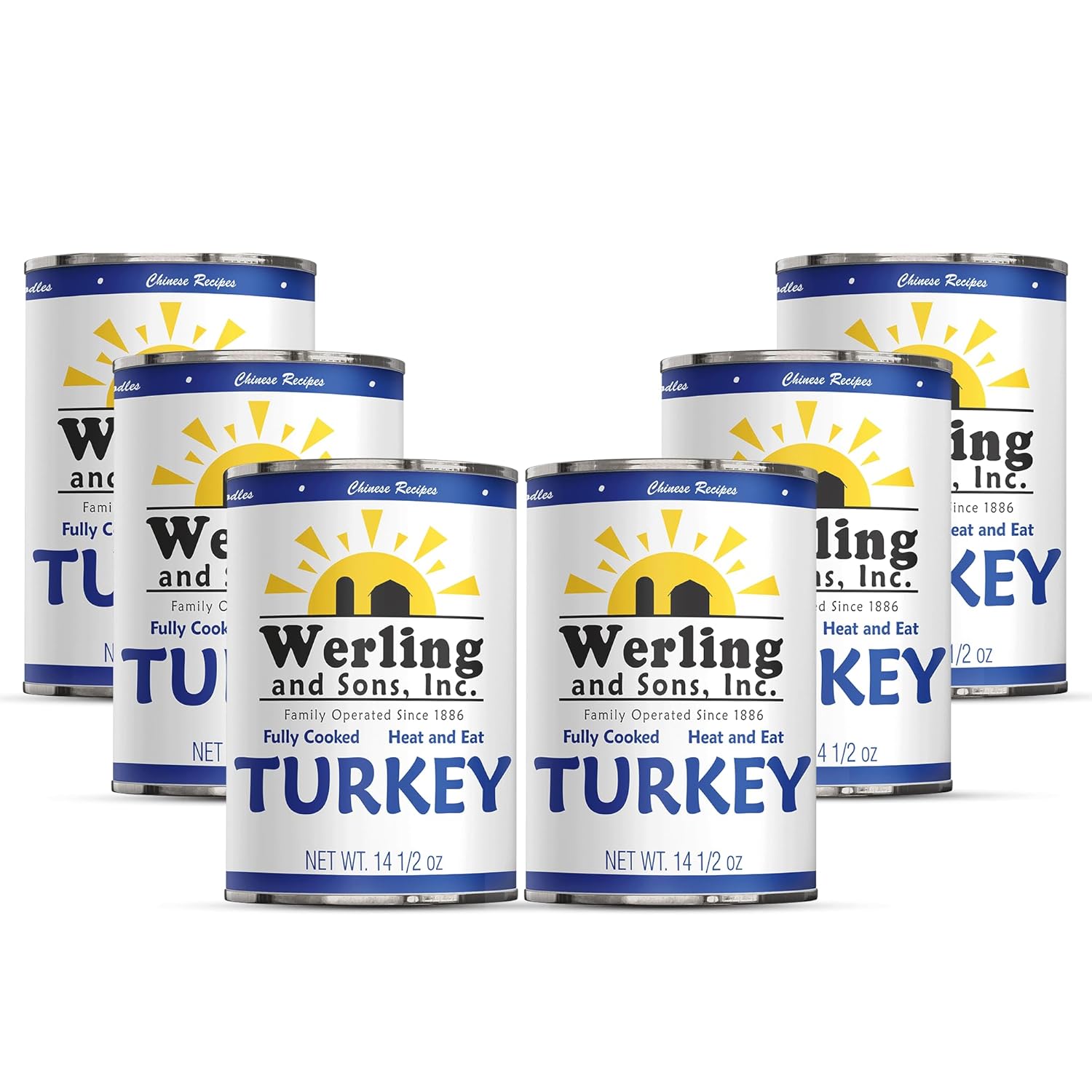 Werling & Sons Fully Cooked Canned Turkey Meat 14.5 Oz