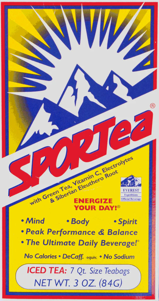 Enjoy Sportea Iced Tea, 7-Count Tea Bags . Free From Fat And Decaffinated Tastes Great, Thirst Quenching And Gives Complete Stamina.