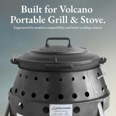 Volcano Grills Cast Iron Vintage Style Dutch Oven for Camping