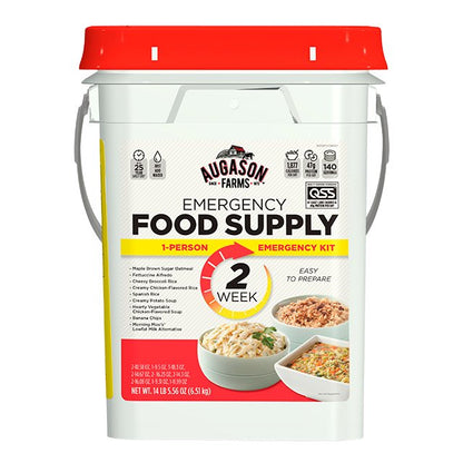 2-Week 1-Person Emergency Food Supply Kit, 140 Servings