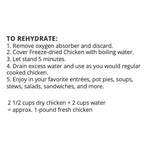 Fresh & Honest Freeze Dried White Chicken Dices #10 Can
