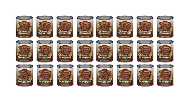 Keystone Meats all Natural Ground Beef 28 oz Can