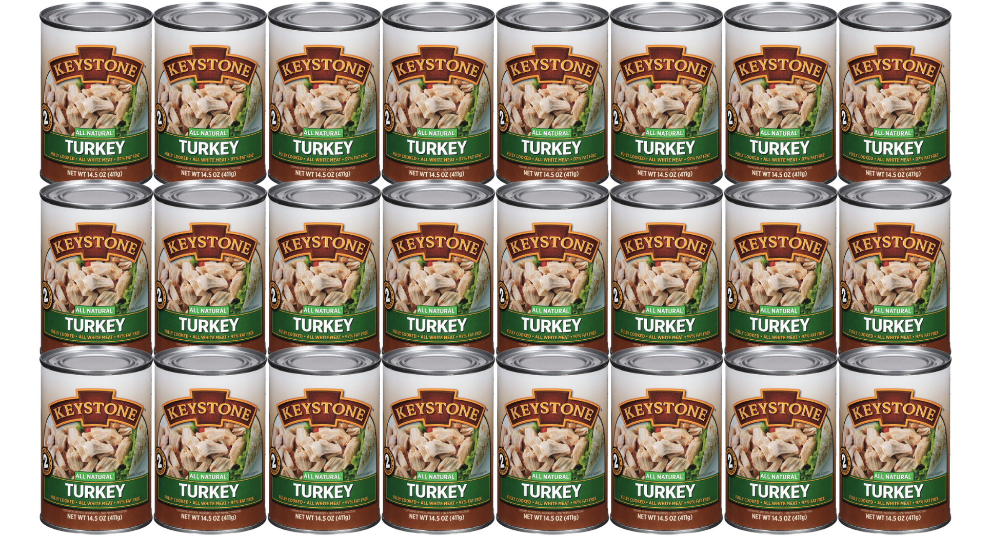 Keystone Meats All Natural Canned Turkey, 14.5 Ounce 24 can