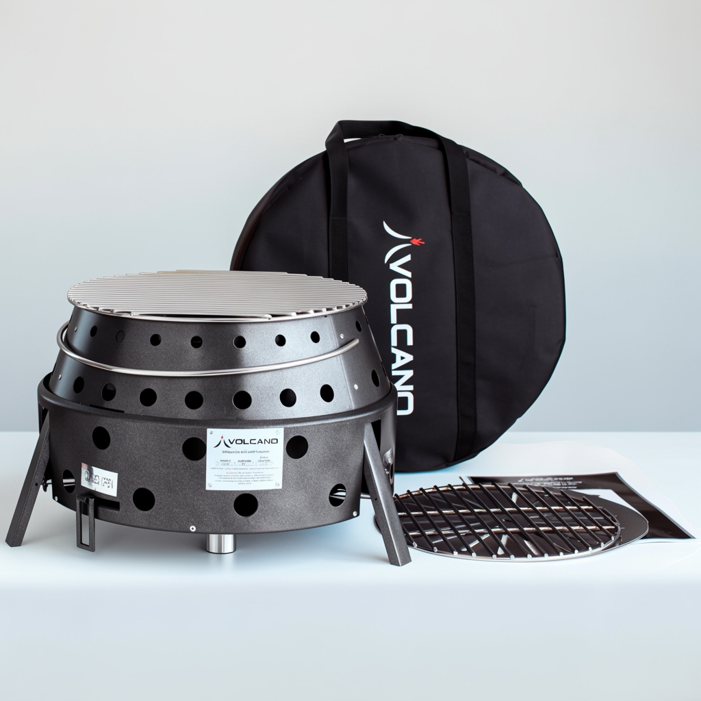 Volcano Grills 2 Fuel Charcoal & Wood Collapsible Stove