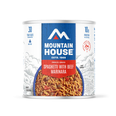 Mountain House Spaghetti with Meat Sauce #10 Can | Freeze Dried, Ready to Eat, Survival & Emergency Food - 6 Cans