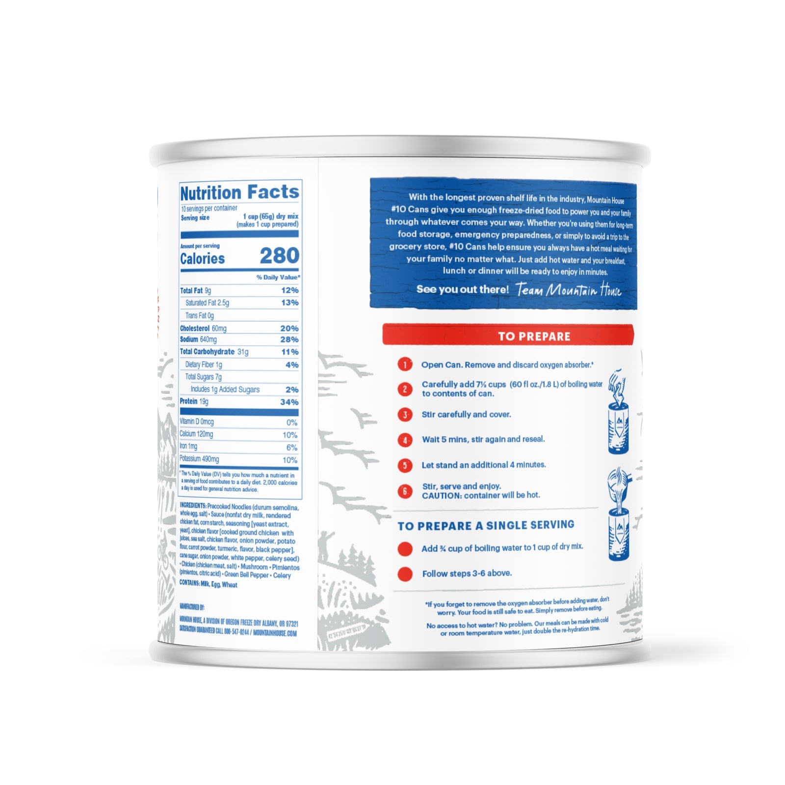 Mountain House Freeze-Dried Homestyle Chicken Noodle Casserole  - #10 Can