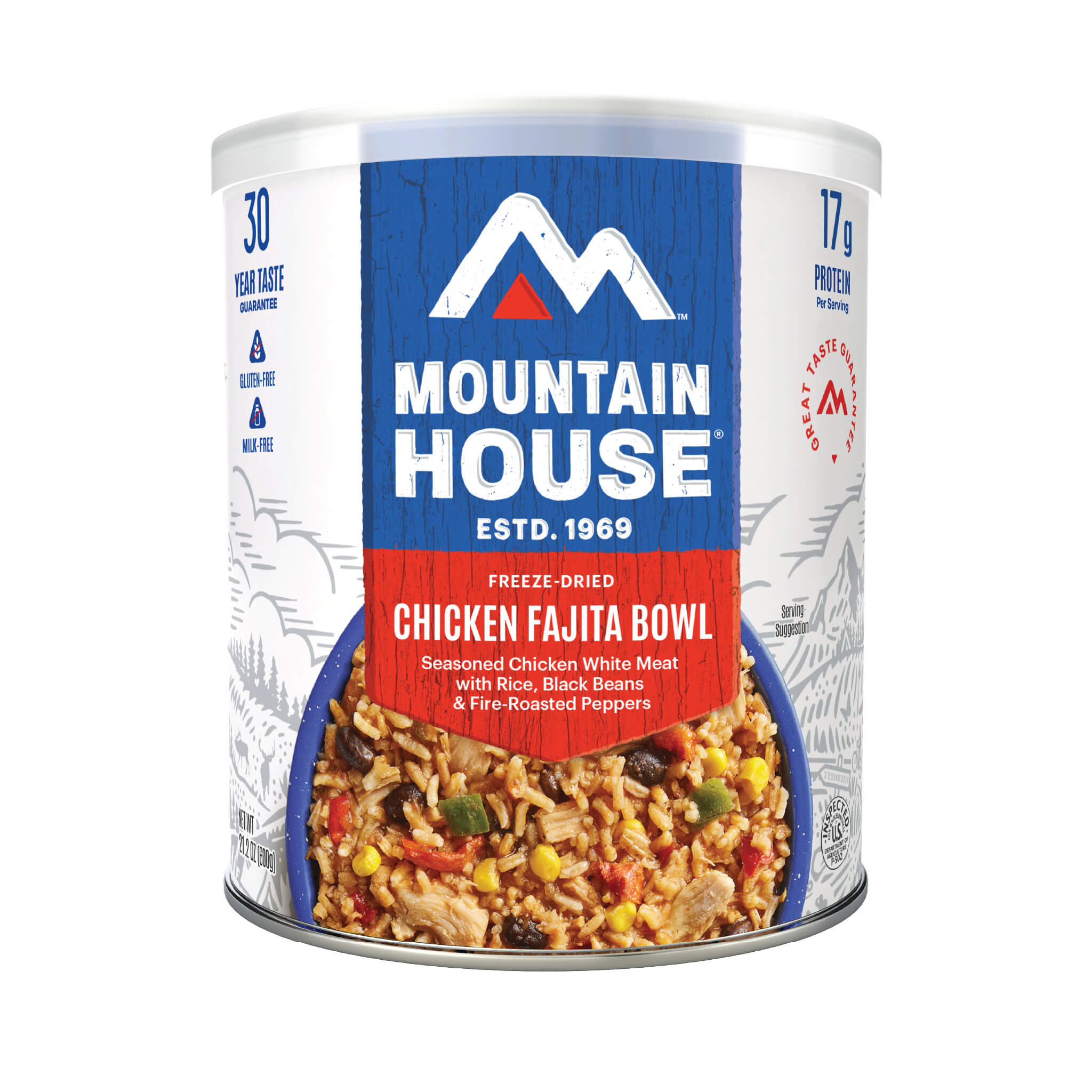 Mountain House Chicken Fajita Bowl #10 Can - Can Front