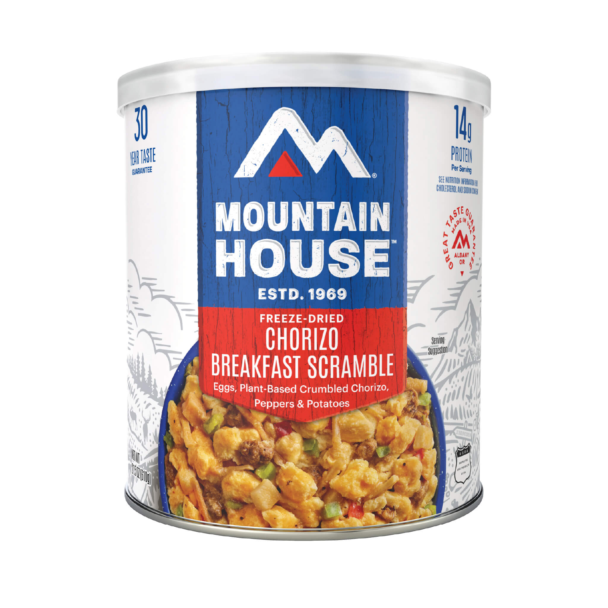 Mountain House Chorizo Breakfast Scramble #10 Can - Can Front