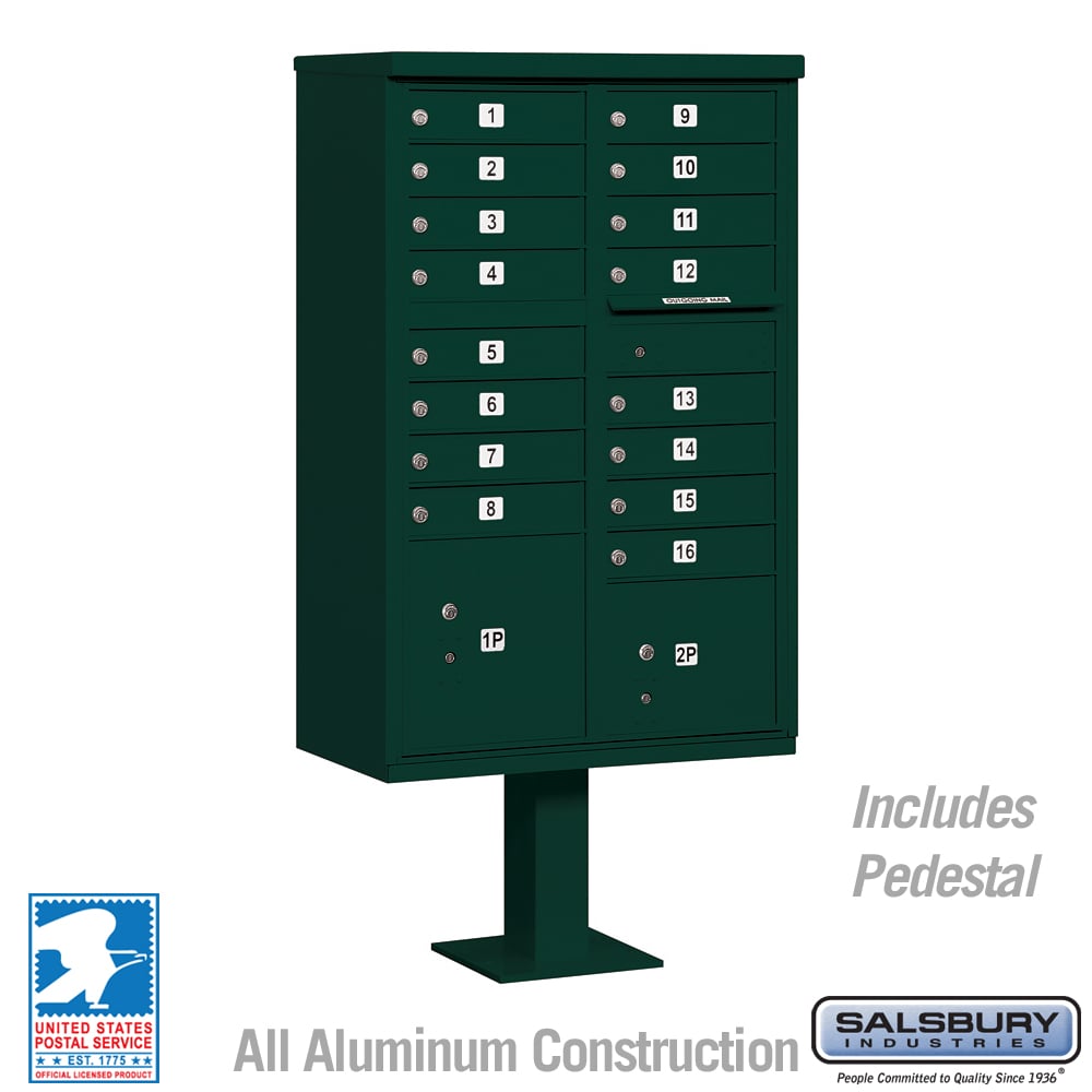 Salsbury Cluster Box Unit - 16-A Size Doors, Type III, USPS Lock Compatible