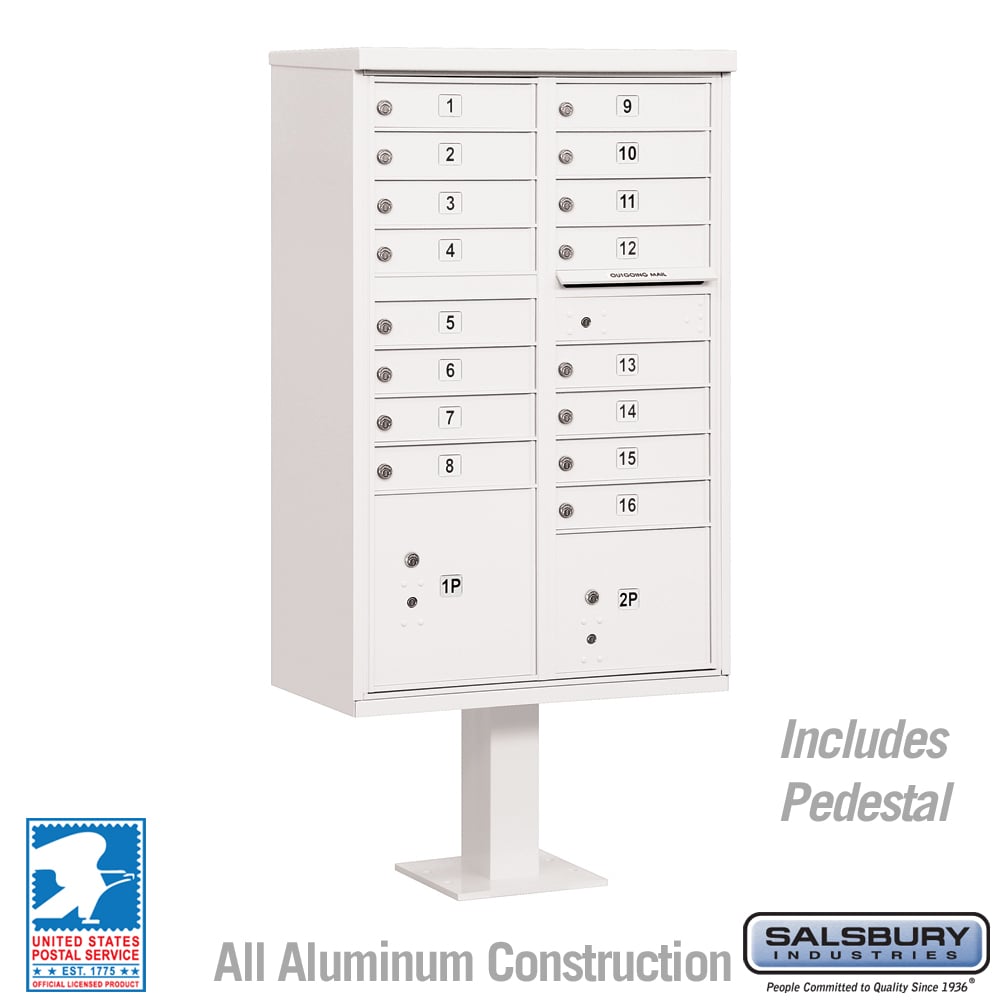 Salsbury Cluster Box Unit - 16-A Size Doors, Type III, USPS Lock Compatible