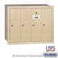 Salsbury Recessed Mounted 4 Door Vertical Mailbox with USPS Access, Bronze - 3504ZRU