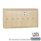 Salsbury 3506ASU Surface Mounted 6 Door Vertical Mailbox and USPS Access, Aluminum