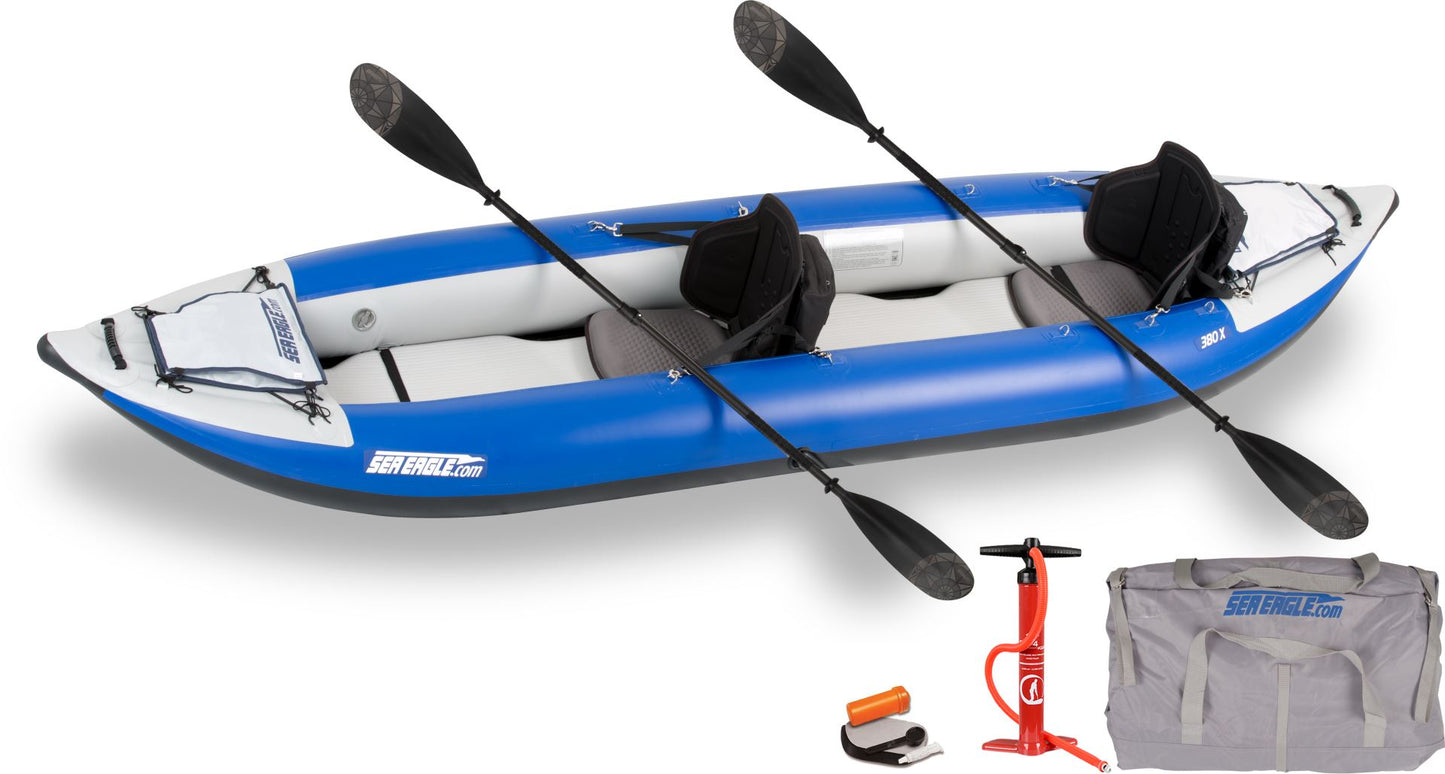 Sea Eagle Inflatable 380X Explorer Kayak Pro Carbon Package