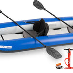 Sea Eagle 380X Inflatable 3 Person Kayak Explorer with Pro Package White/Blue