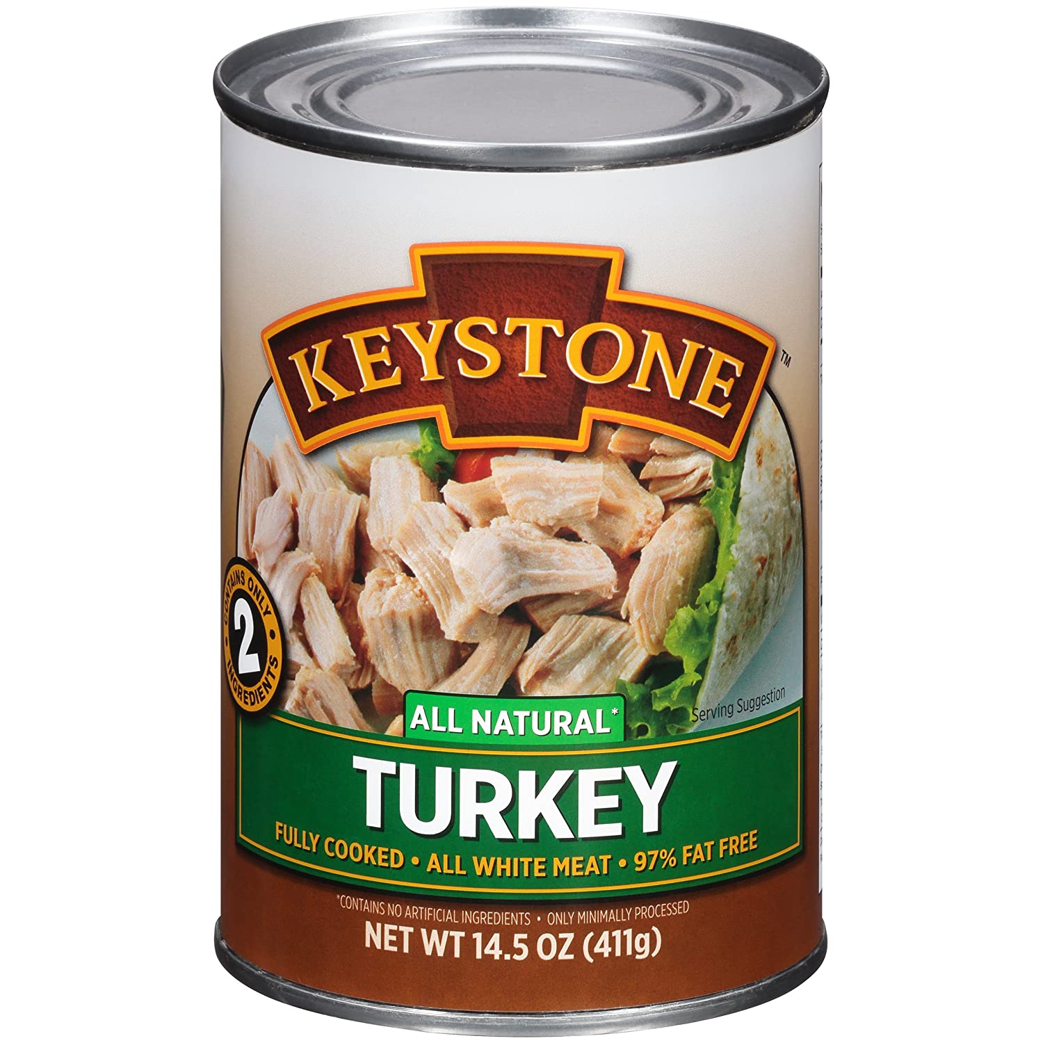 Keystone Meats All Natural Canned Turkey 14.5 Oz Can
