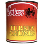 Yoder's Fully Cooked 28 Oz Meat Sampler Pack (Beef Chunks, Chicken Chunks, Turkey Chunks, Pork Chunks, Hamburger/Ground Beef, Pork Sausage) 6 Cans
