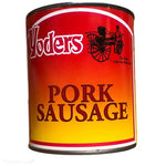Yoder's Fully Cooked 28 Oz Meat Sampler Pack (Beef Chunks, Chicken Chunks, Turkey Chunks, Pork Chunks, Hamburger/Ground Beef, Pork Sausage) 6 Cans