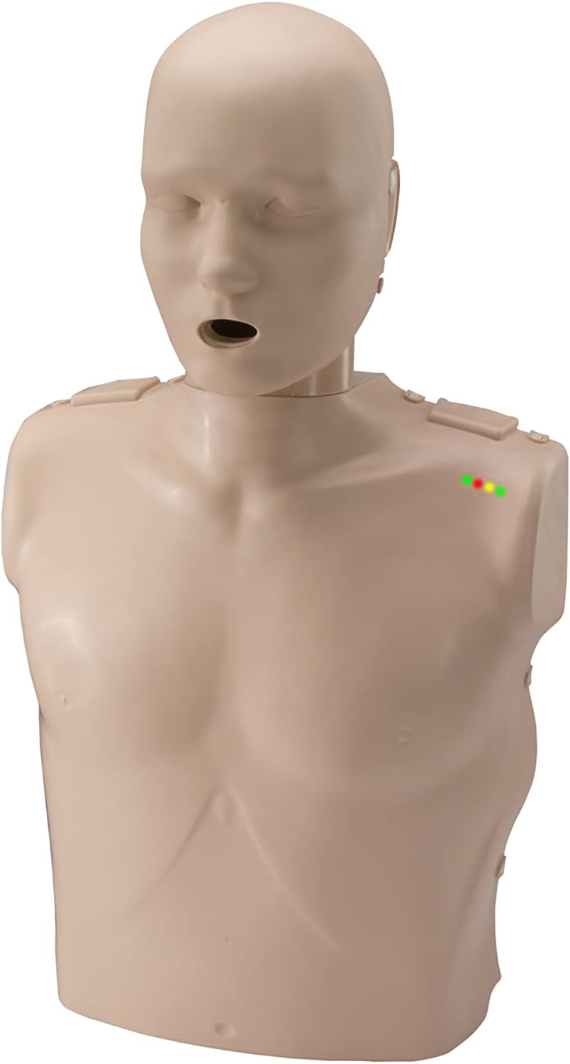PRESTAN PP-AM-100M-MS Professional Adult CPR Training Manikin with CPR Monitor, Medium Skin