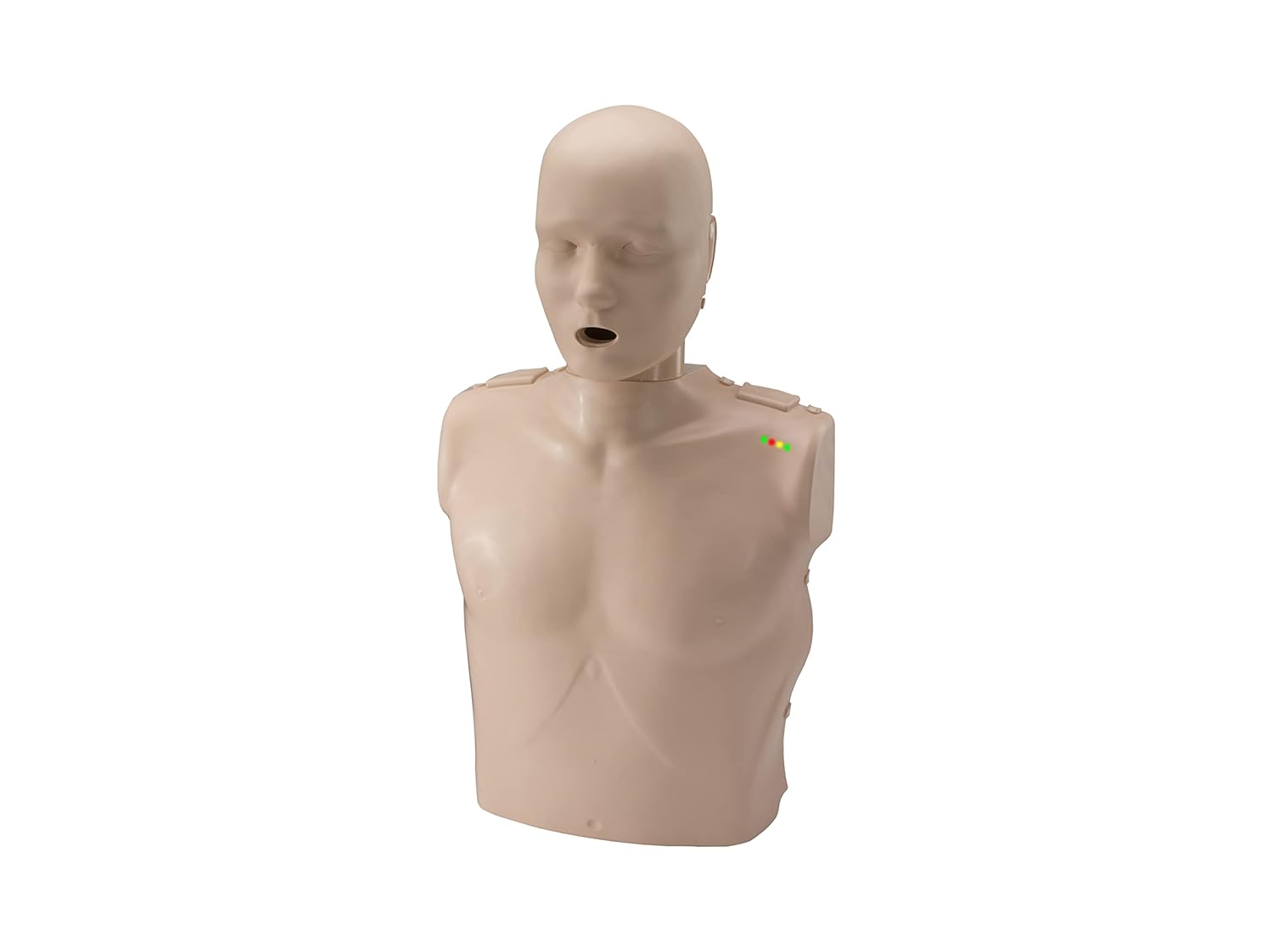 Prestan Professional Adult Medium Skin CPR-AED Training Manikin 4-Pack (with CPR Monitor) | Professional adult CPR/AED training manikin 4-pack with compression rate monitors for classroom practice and skills sessions.