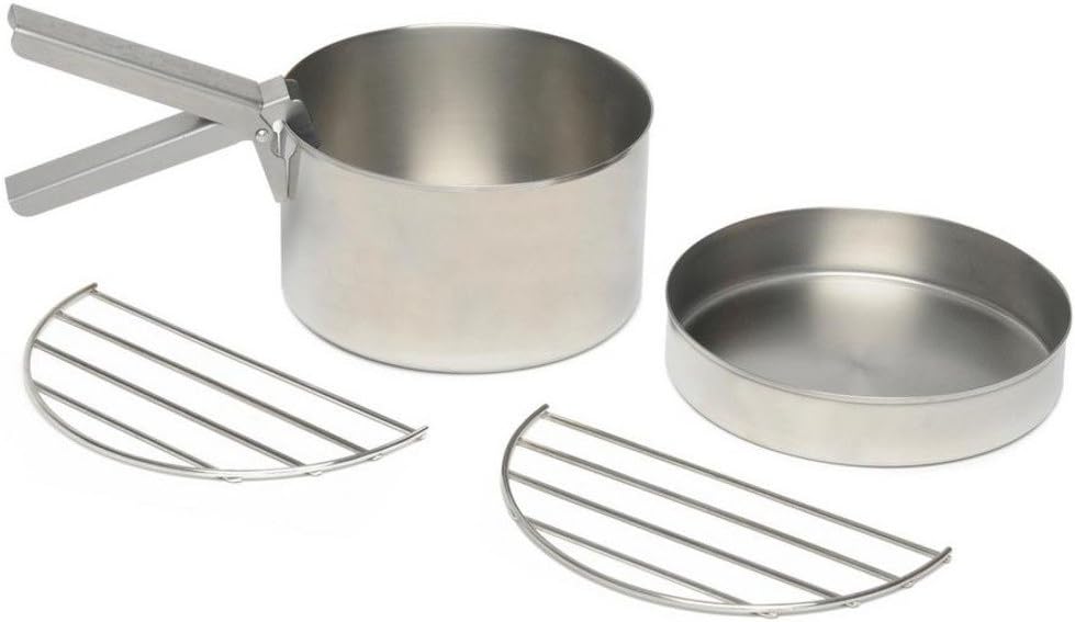 Kelly Kettle Large Cook Set 29 oz. Pot (3.6 Cups/.85 LTR) Great Accessory for Your Use with Pot Support or Hobo Stove for More flexability. (Pot Support and Hobo Stove NOT Included)