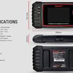 iCarsoft CR Pro Diagnostic Scan Tool,Professional Multi-Brand Multi-System Car Diagnostic Tools