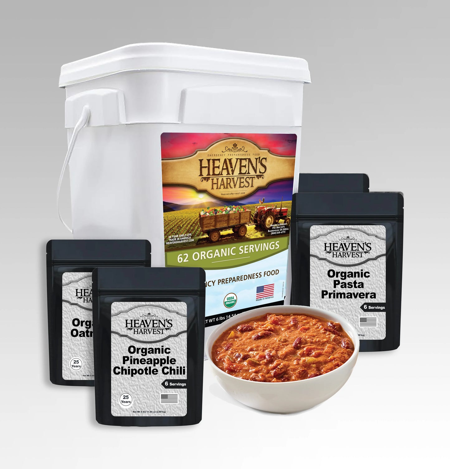 Heaven's Harvest- 62 Serving Organic Kit