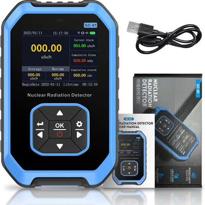FNIRSI GC-01 Geiger Counter Nuclear Radiation Detector - Personal Dosimeter