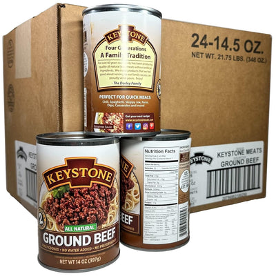Keystone Meats All Natural Ground Beef 14 Oz Can