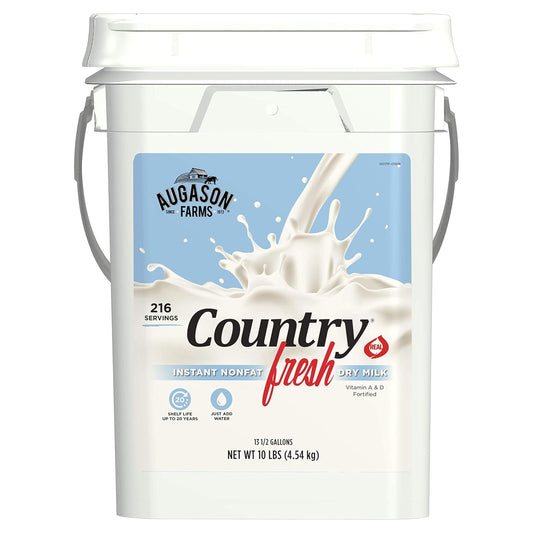 Augason Farms Country Fresh100% Real Nonfat Milk, 5-00171