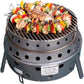 Volcano Grills 3-Fuel Portable Camping Stove/Fire Pit, Charcoal, Collapses Down to 5 inches; for Convenient Portability and Storage (VL-20-300)