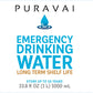 Puravai Emergency Drinking Water, 100% Bacteria Free Drinking Water, Purified Emergency Water, 20 Year Shelf Life, Long Term Water Storage, Sturdy Reusable Canteen Bottles