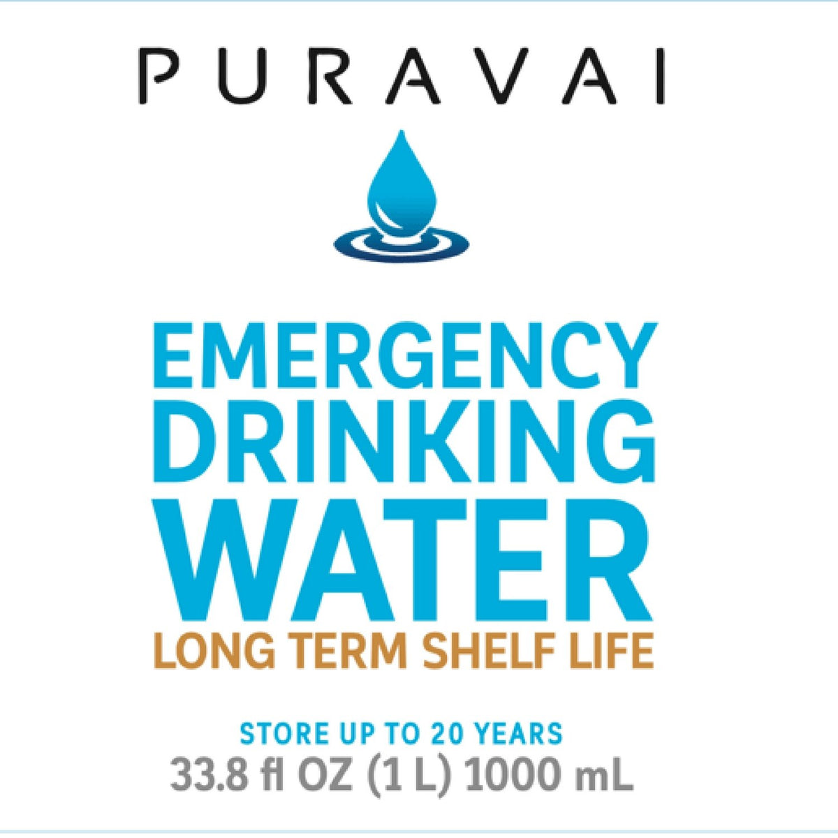 20 Year Shelf Life! Puravai Emergency Drinking Water (Pack of 6) - Guaranteed Bacteria Free Safecastle 20 Year Shelf Life! Puravai Emergency Drinking Water (Pack of 6) - Guaranteed Bacteria Free Safecastle