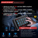 iCarsoft CR Max BT (Enhance Version) Bluetooth Bidirectional Scan Tool, All System, 49 Reset+Extra 38 Service-Oil/EPB/BMS/SAS/SRS/ABS etc.OBD2 Diagnostic Scanner, 4-in-1 Live Graphing, Free Update