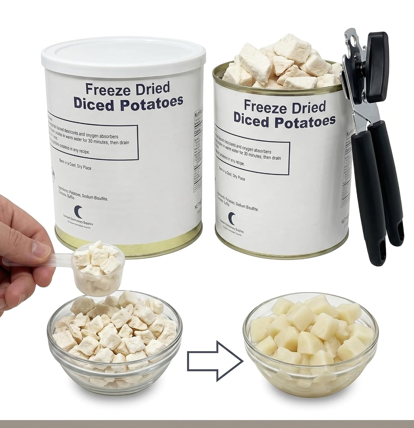 Military Surplus Freeze Dried Diced Potatoes