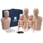 Prestan Family Pack of CPR Manikins (2 Adult, 1 Child, 2 Infant) Medium Skin with Rate Monitors, PP-FM-500M-MS thumbnail 1