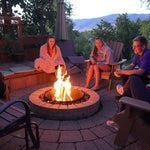Volcano Fire Pit-Grill 24” Heavy Duty Steel Outdoor Fire Pit Cooking Grill System with Dutch Oven, 360° Rotating Adjustable Grill Ring, Wood & Charcoal Compatible for Backyard, Camping Cooking thumbnail 6